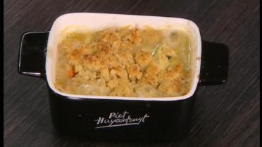 Crumble van groenten en tofu