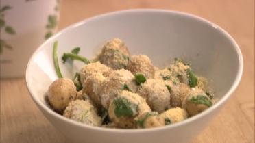 Jonge aardappelen met truffelroom