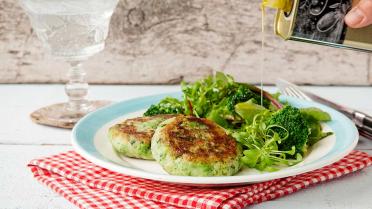 Broccoliburgers of kroketjes