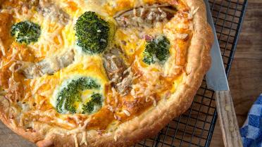 Quiche met broccoli en witloof