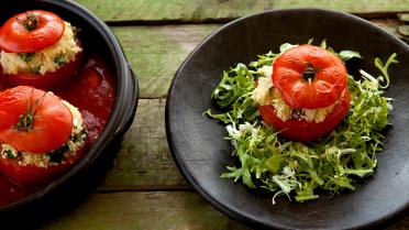 Gevulde tomaten met couscous