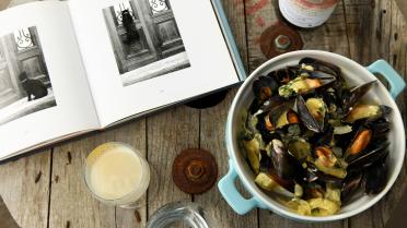 Mosselen Provençale met pastis