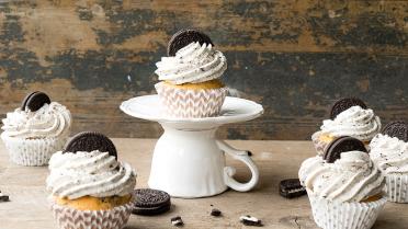 "All American cupcakes" met Oreo-koekjes