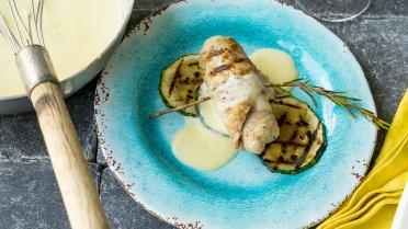 Saltimbocca op de grill met courgettes