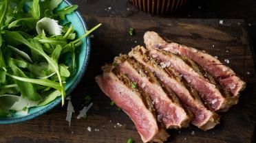 Tagliata van rund met Parmezaanse kaas en Balsamico