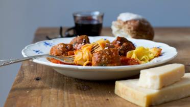 Pasta met meatballs