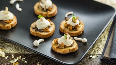 Toastjes met champignons en Maredsous® Truffel