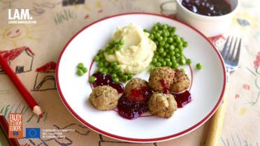 Köttbullar of Zweedse gehaktballetjes van lamsvlees