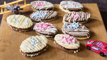 Gevulde chocolade paaskoekjes 