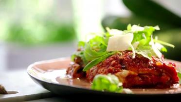 Lasagne met aubergine