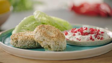 Falafelburgers met tzatziki 