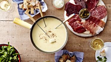 Fondue van Zwitserse kazen 