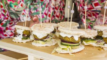 Falafelburgertjes van An
