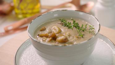 Bisque van kastanjes en champignons van Sandra