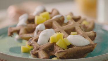 Open Keuken met Sandra Bekkari: Havermoutwafels met mango