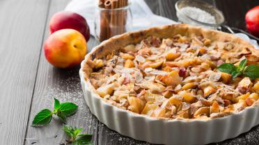 Appeltaart met kaneel en rozijn