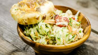 Loïc: Zot van Koken: Mini quiches en jarred salad