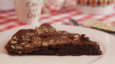 Chocoladebrownie full option