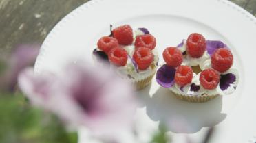 Cupcake met wortel en courgette