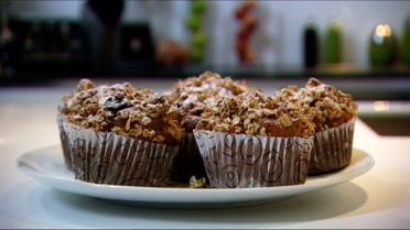 Powerontbijtmuffins met muesli