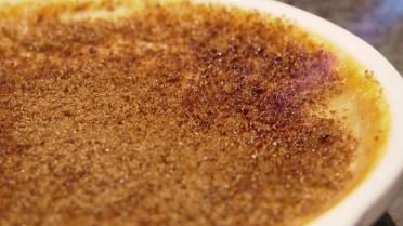 Crème brûlée met koffiesmaak