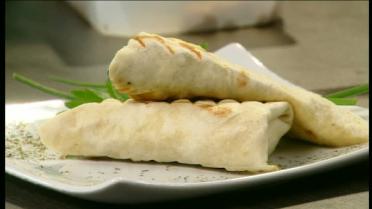 Gevulde tortilla met tofu