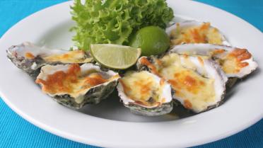 Gegratineerde oesters