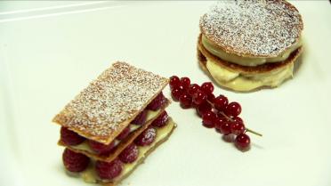 Millefeuille met verse fruit en crème patissier