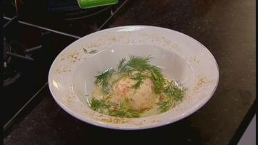 Taartje van krab met saffraan