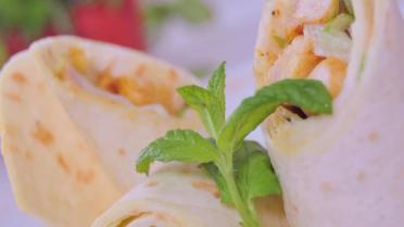 Tortilla wrap met zoete kip