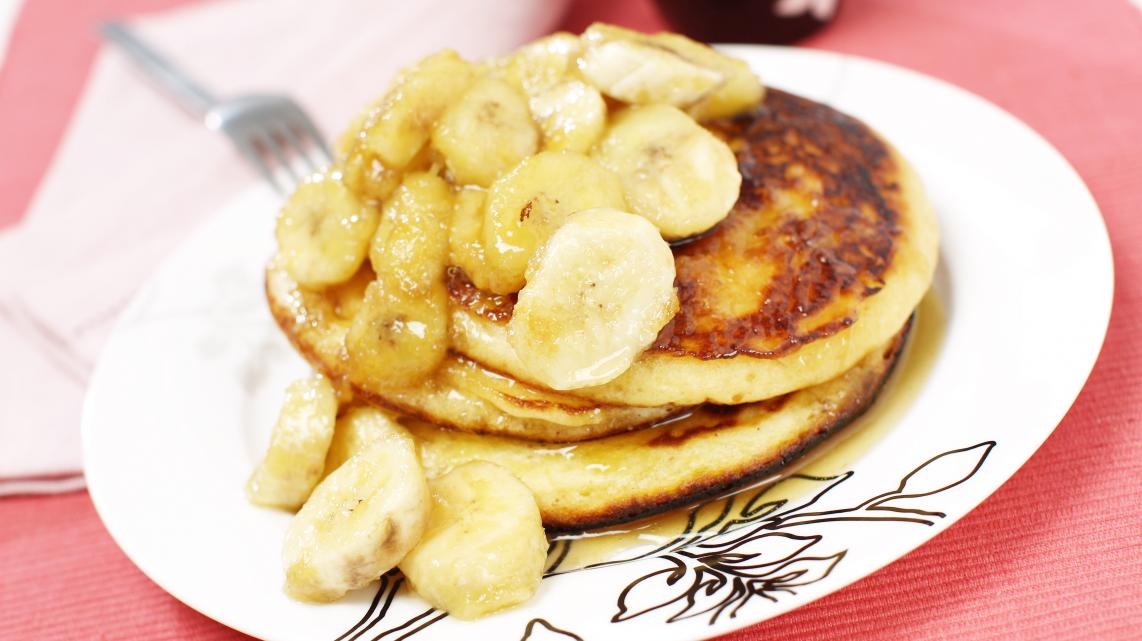 Banaan-walnotenpancakes