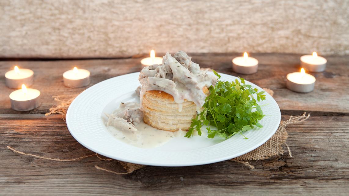 Vol-au-vent van fazant