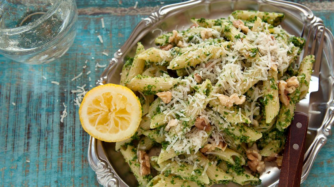 Pesto van boerenkool met walnoten