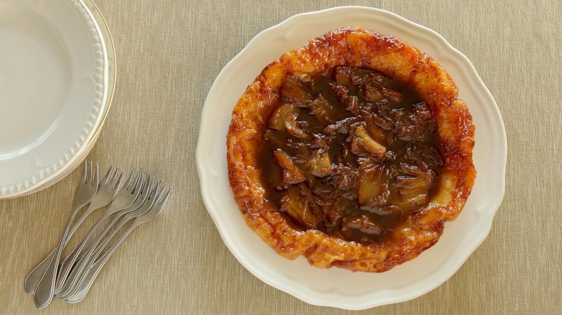 Tatin van rabarber