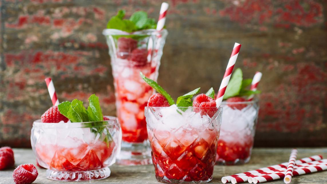 Raspberryoska cocktail