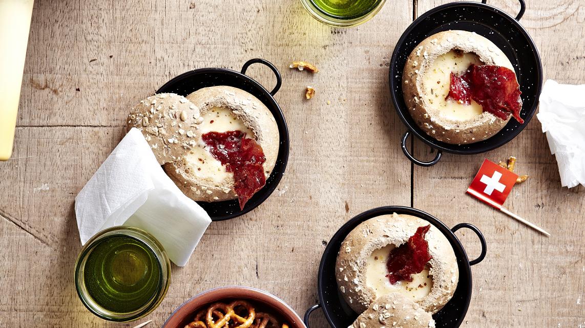 Mini fondue voor bij het aperitief