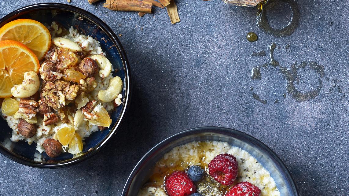 Glutenvrije en lactosevrije havermoutpap