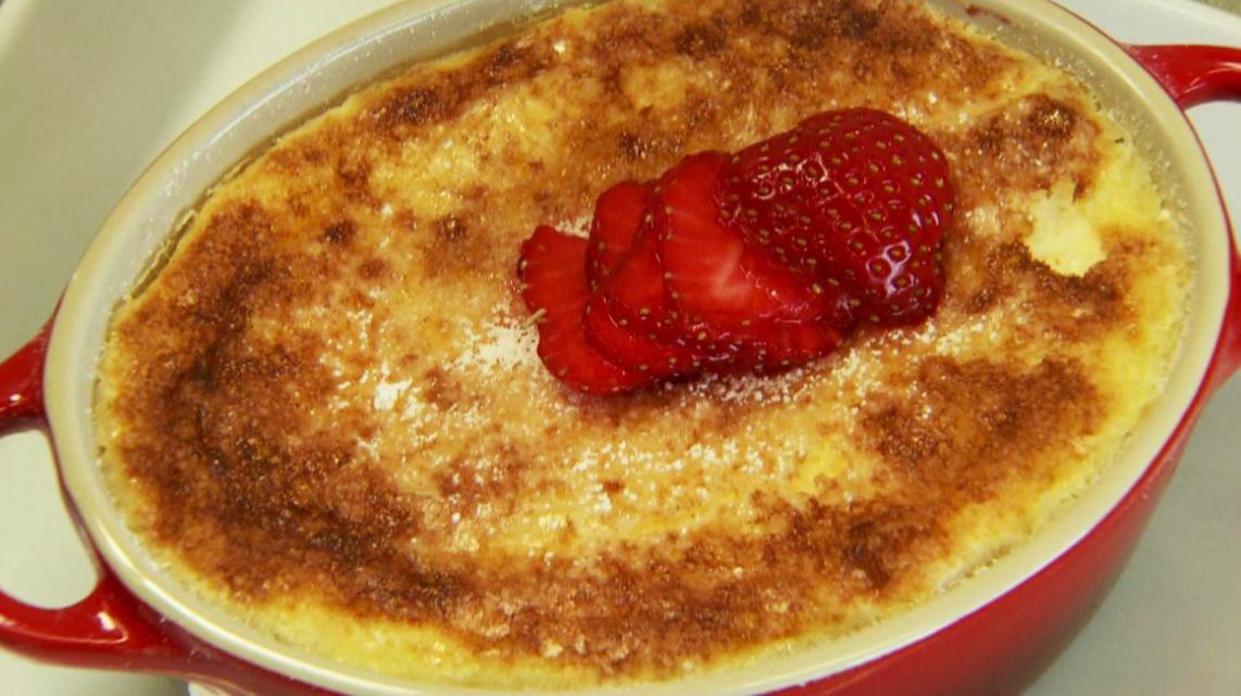 Dessertje met roomkaas en rood fruit