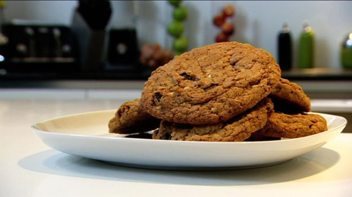 Haverkoekjes met rozijnen