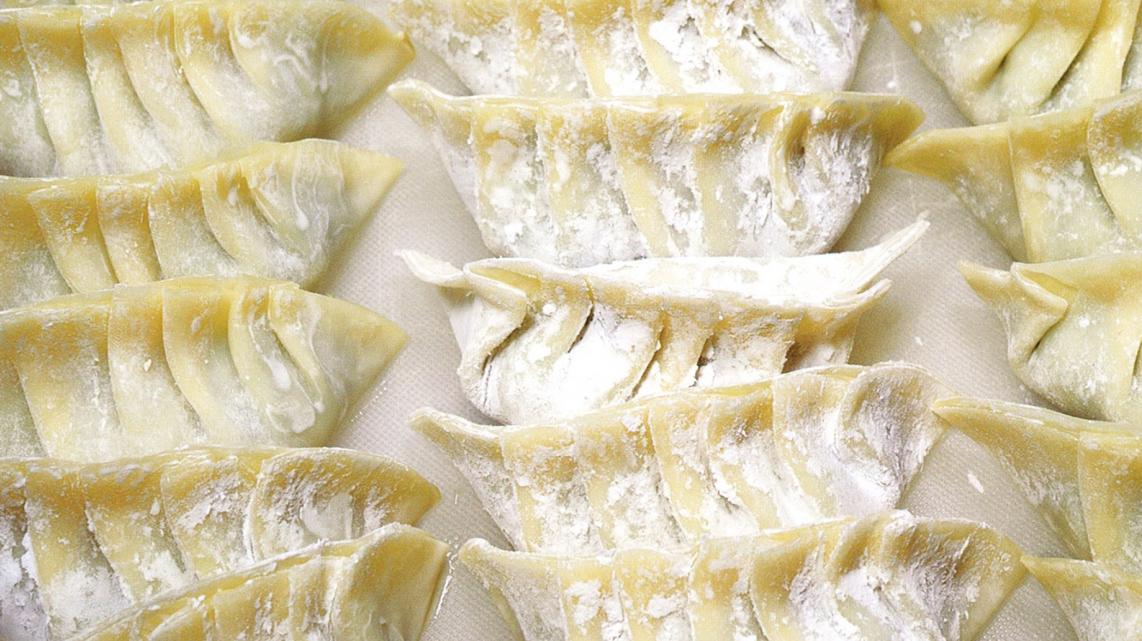 Gegrilde ravioli op Chinese wijze (gyoza)