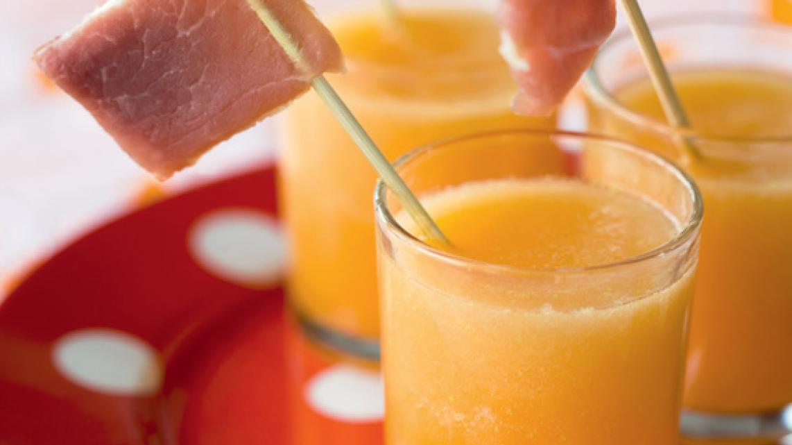 Koude meloensoep met Gandaham