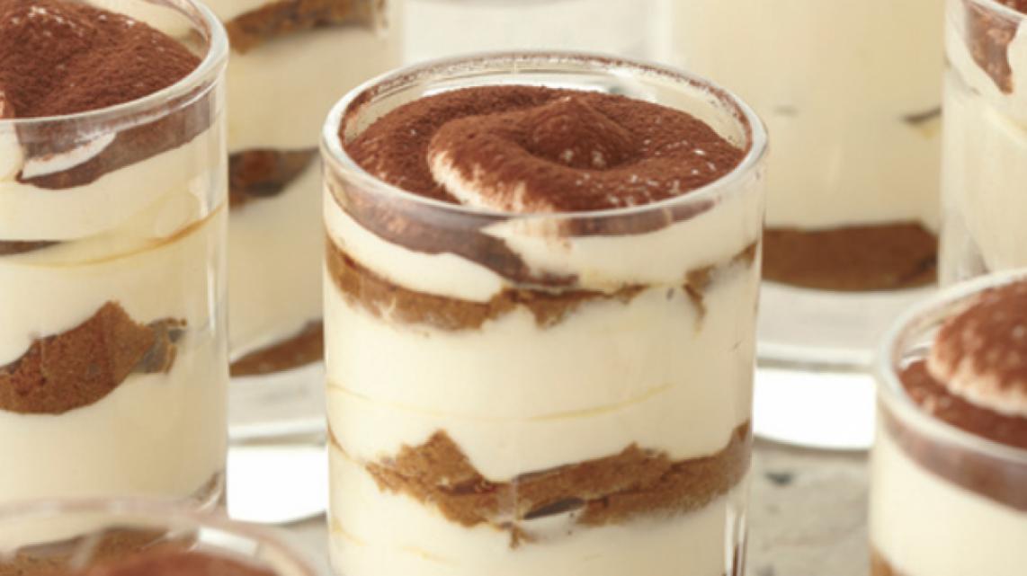 Tiramisu met geitenkaas en speculoos